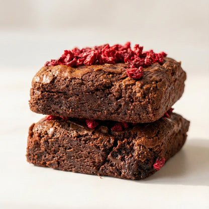 Brownie aux éclats de framboise